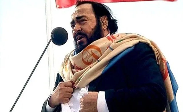 Лучано Паваротти дал юбилейный концерт в лондонском Гайд-парке