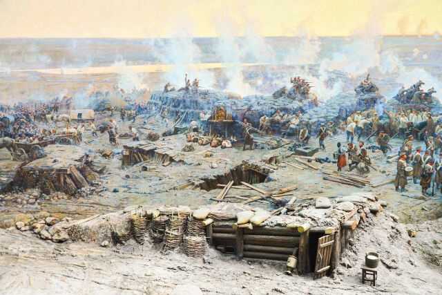 Состоялось открытие панорамы, созданной к 50-летию обороны Севастополя Состоялось открытие панорамы, созданной к 50-летию обороны Севастополя
