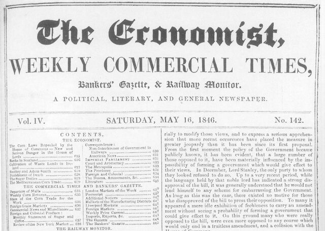 В продаже появился первый номер лондонского журнала The Economist В продаже появился первый номер лондонского журнала The Economist