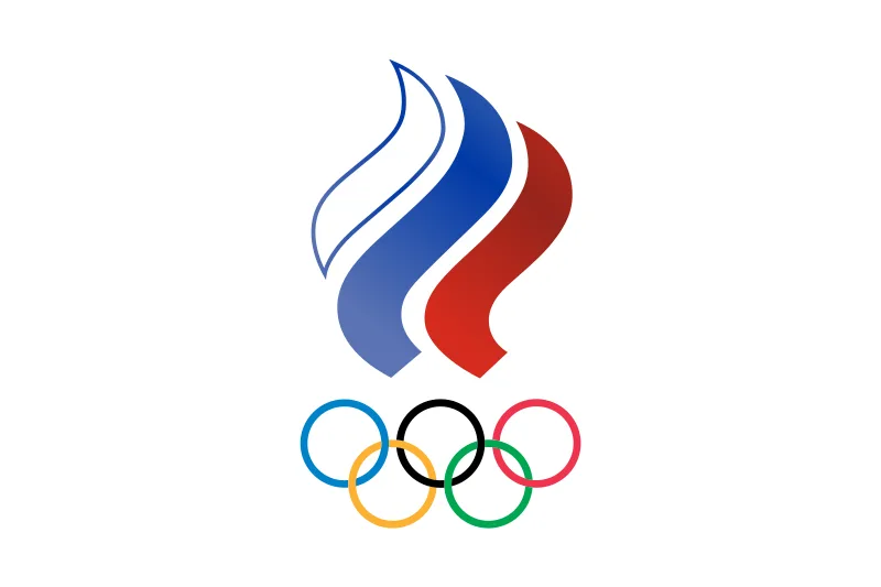 Флаг Олимпийского комитета России, использовавшийся на Олимпийских играх 2020 и 2022 годов Олимпийский комитет России
