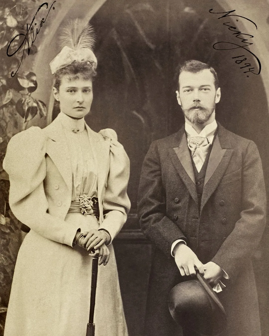 Цесаревич Николай и принцесса Аликс в день помолвки 8 апреля 1894 года, Кобург