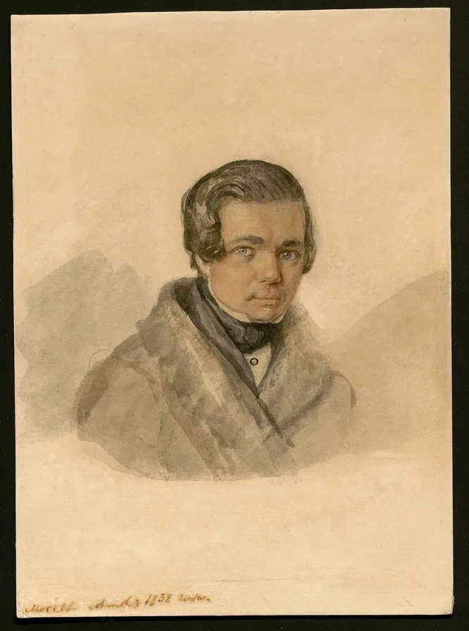 Портрет Алексея Кольцова Акварель Кирилла Горбунова, 1838. Пушкинские музеи, Санкт-Петербург