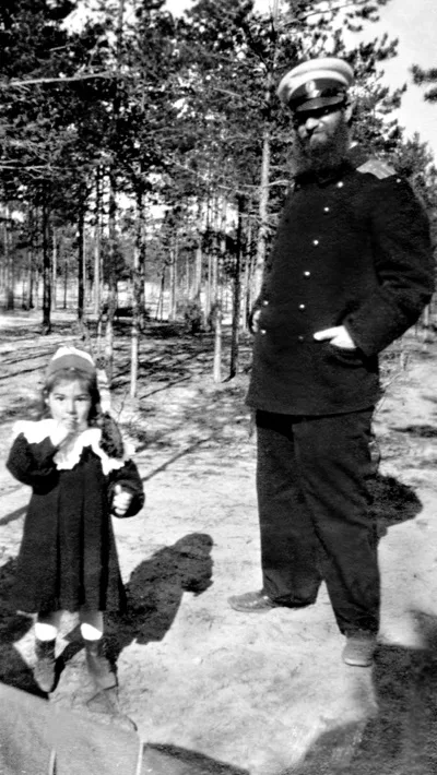 1904. А. Н. Крылов с дочерью Анной
