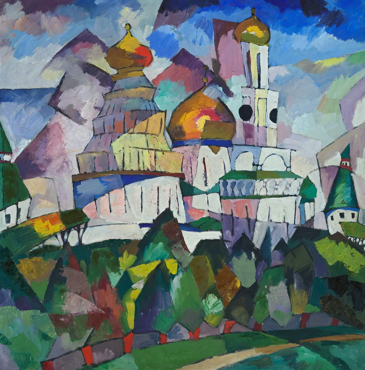 «Церкви. Новый Иерусалим» 1917. Аристарх Васильевич Лентулов