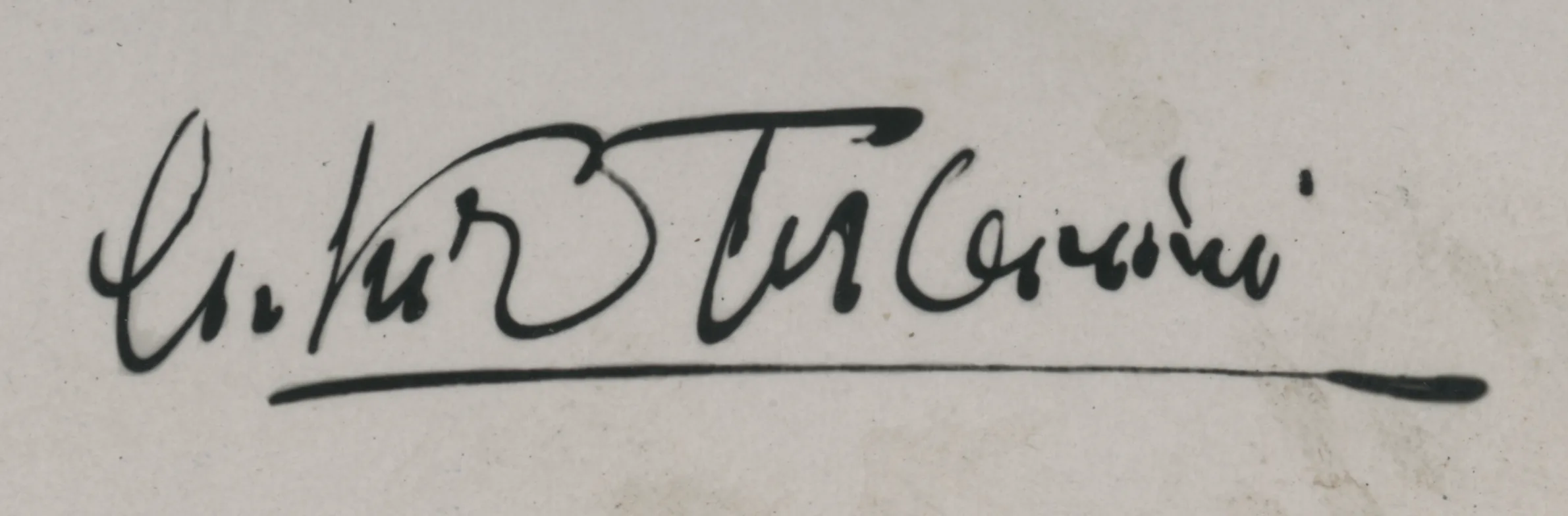 Автограф Артуро Тосканини Примерно 1950‑е годы. Автор неизвестен