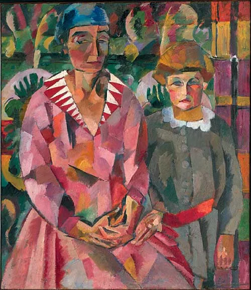 «Семейный портрет. Жена и дочь» 1919. Аристарх Васильевич Лентулов