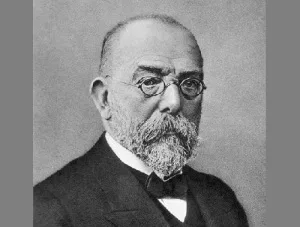 Роберт Кох (11 декабря 1843 - 27 мая 1910), немецкий бактериолог, Нобелевский лауреат Роберт Кох (11 декабря 1843 - 27 мая 1910), немецкий бактериолог, Нобелевский лауреат